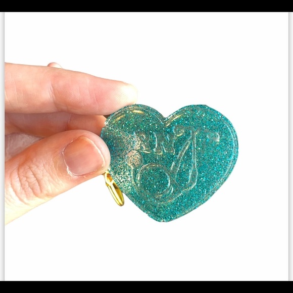 Handmade RN Heart Keychain - Picture 1 of 7